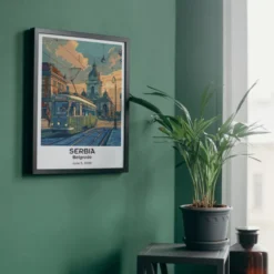 Belgrade Travel Print Serbia Art